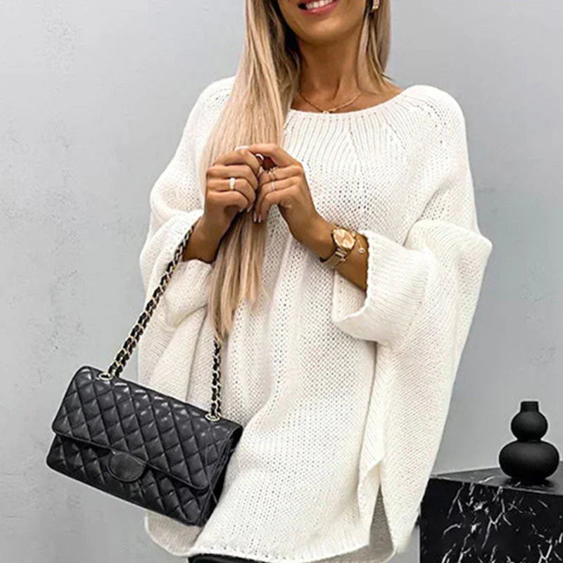 Damen Strickpullover im Oversized-Stil | Langarm