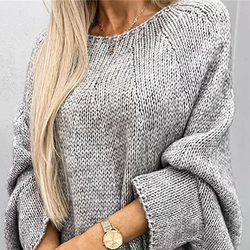 Damen Strickpullover im Oversized-Stil | Langarm