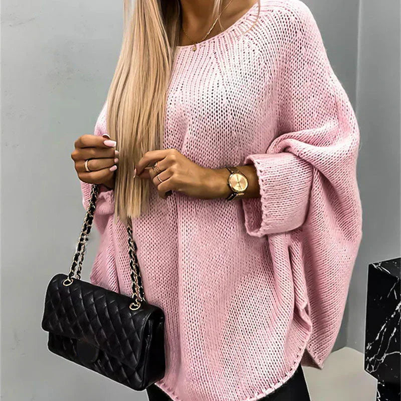Damen Strickpullover im Oversized-Stil | Langarm