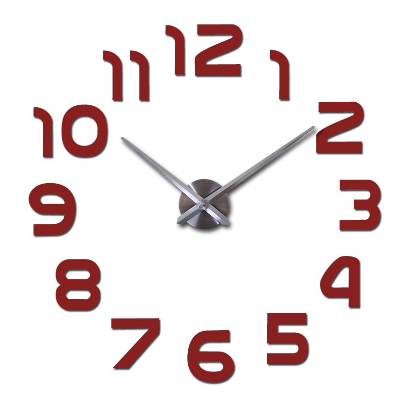 Großformatige Wanduhr im modernen Design