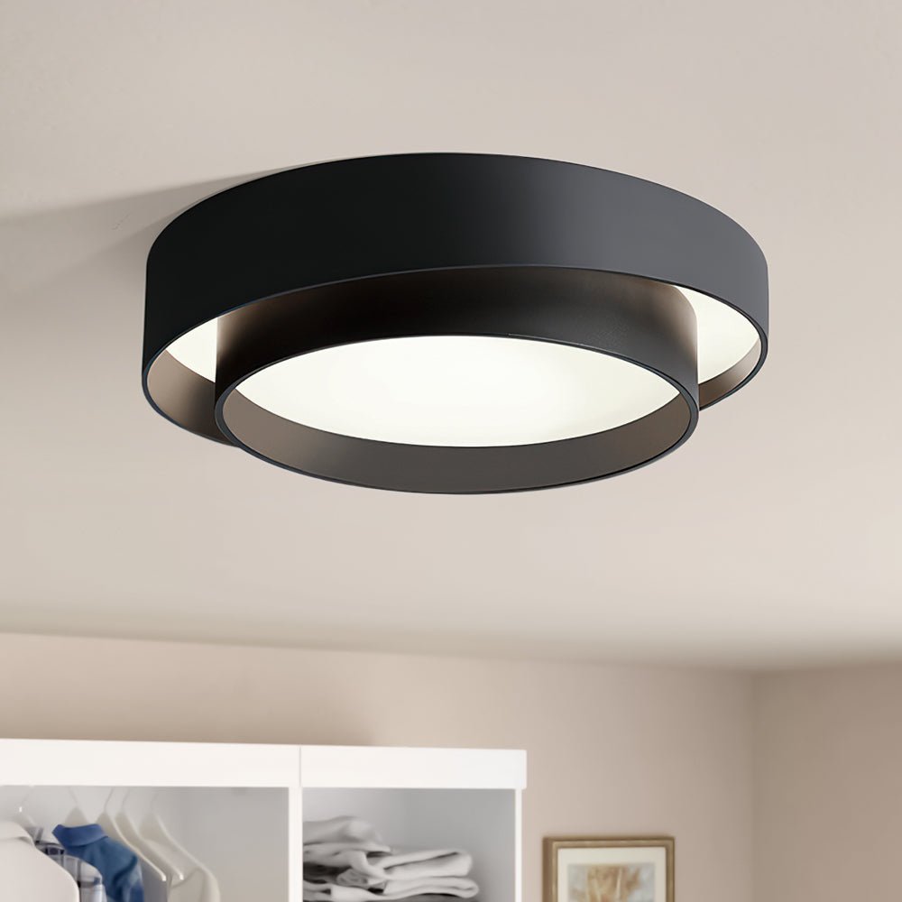 Deckenlampe modern | Runde Ringe flach