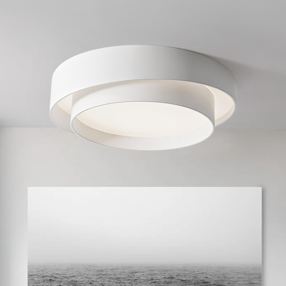 Deckenlampe modern | Runde Ringe flach