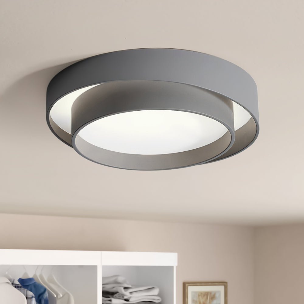 Deckenlampe modern | Runde Ringe flach