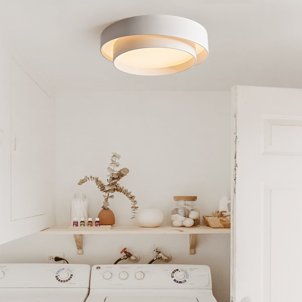 Deckenlampe modern | Runde Ringe flach