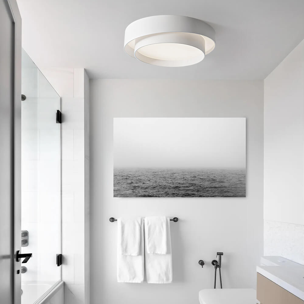Deckenlampe modern | Runde Ringe flach
