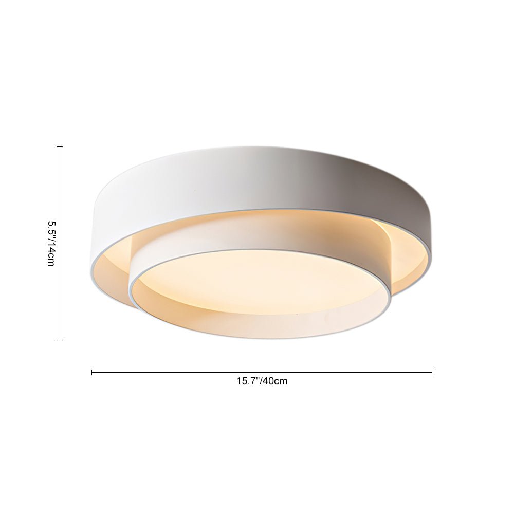 Deckenlampe modern | Runde Ringe flach