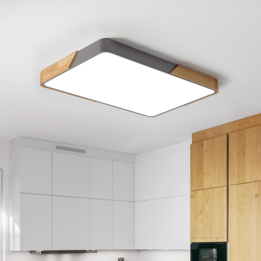 Deckenlampe modern | Rechteckig flach