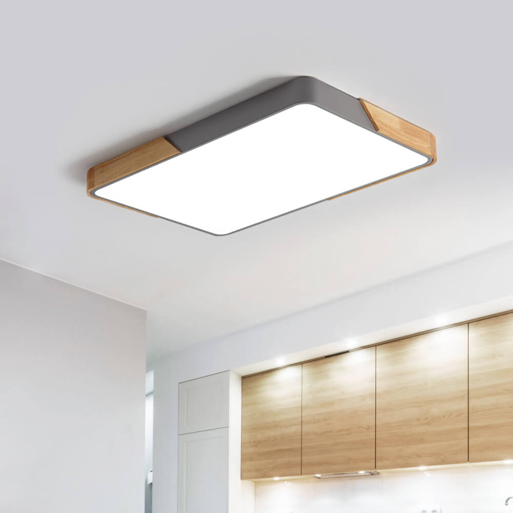 Deckenlampe modern | Rechteckig flach