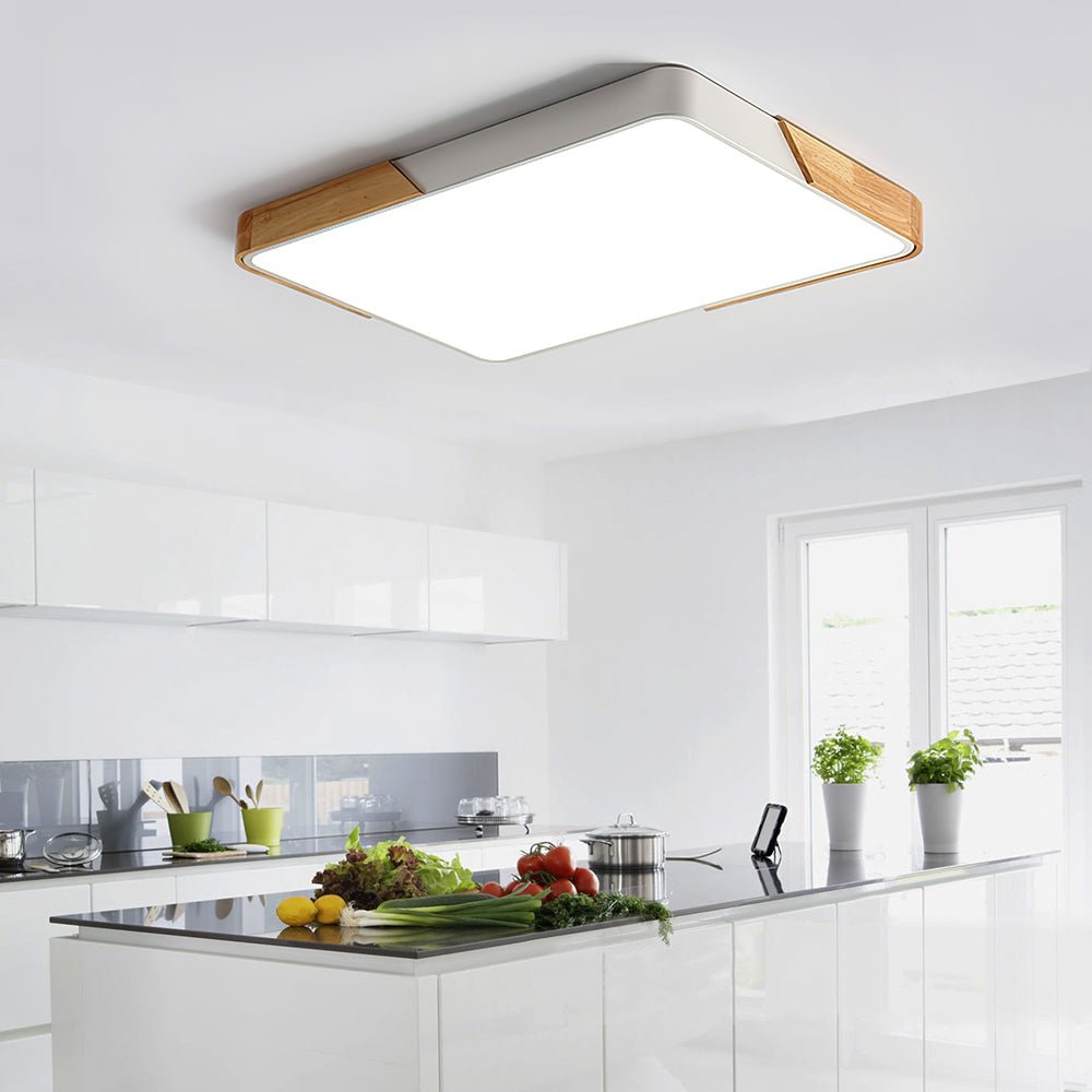 Deckenlampe modern | Rechteckig flach