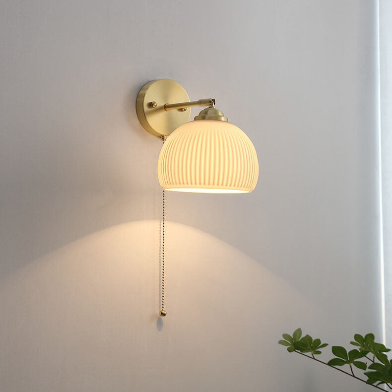 Wandleuchte mit Schnurschalter