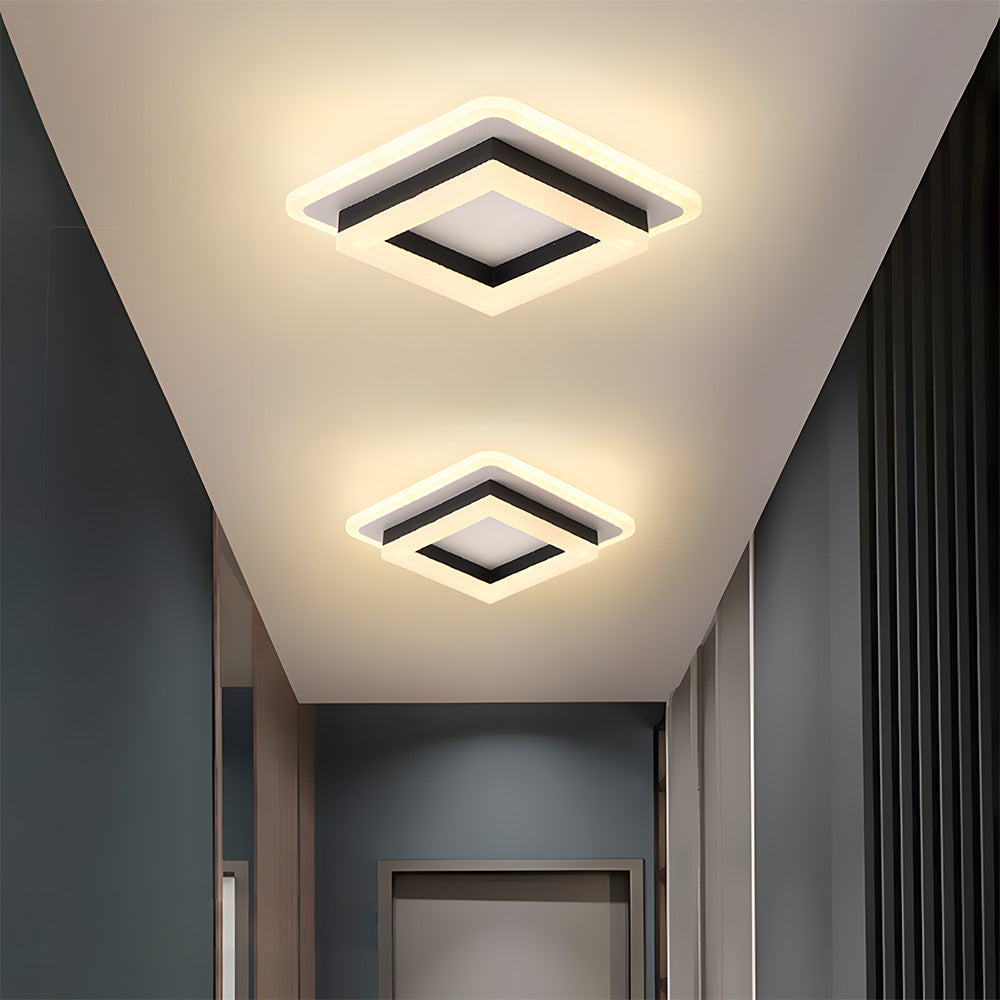 LED-Deckenleuchte für Flur | Quadrat