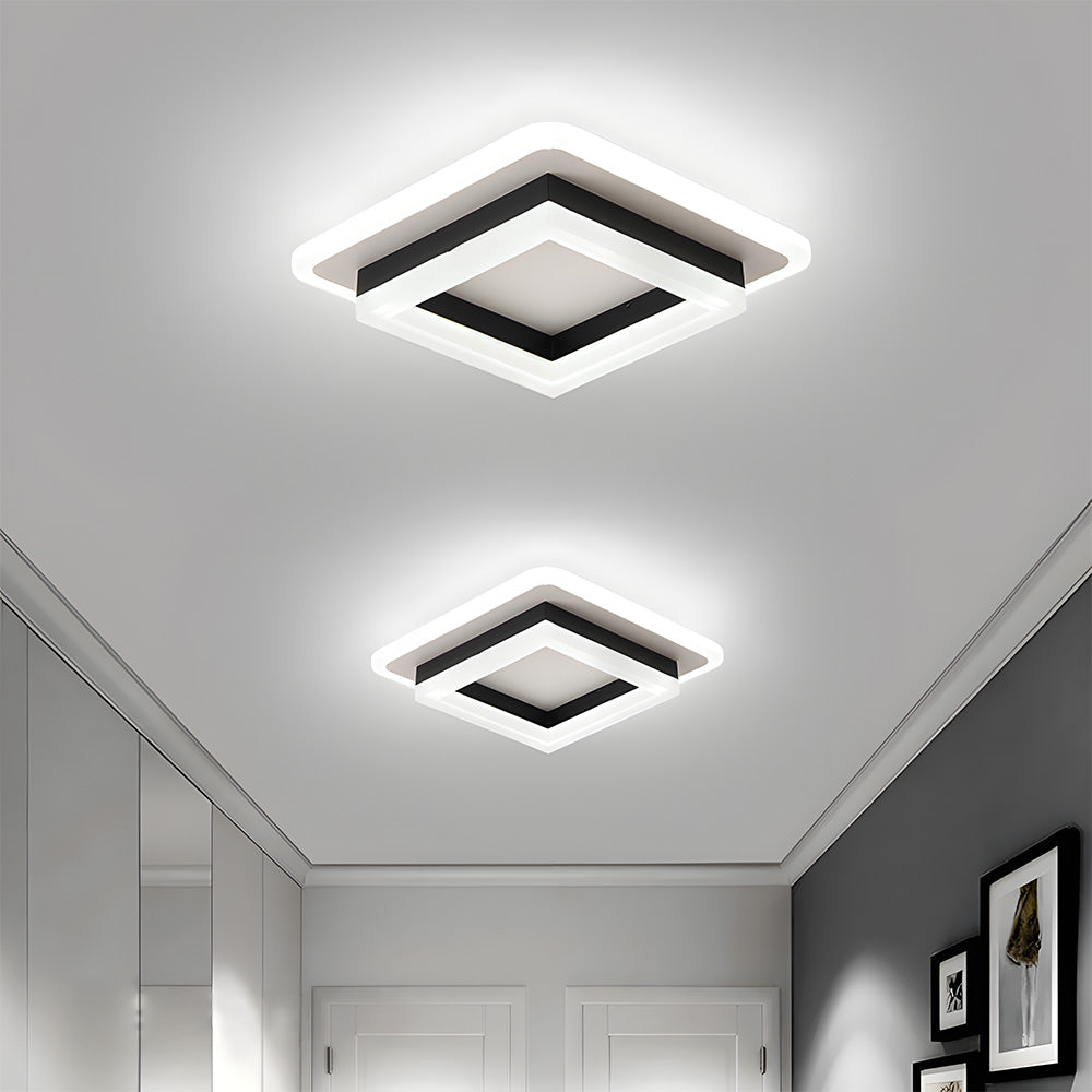LED-Deckenleuchte für Flur | Quadrat