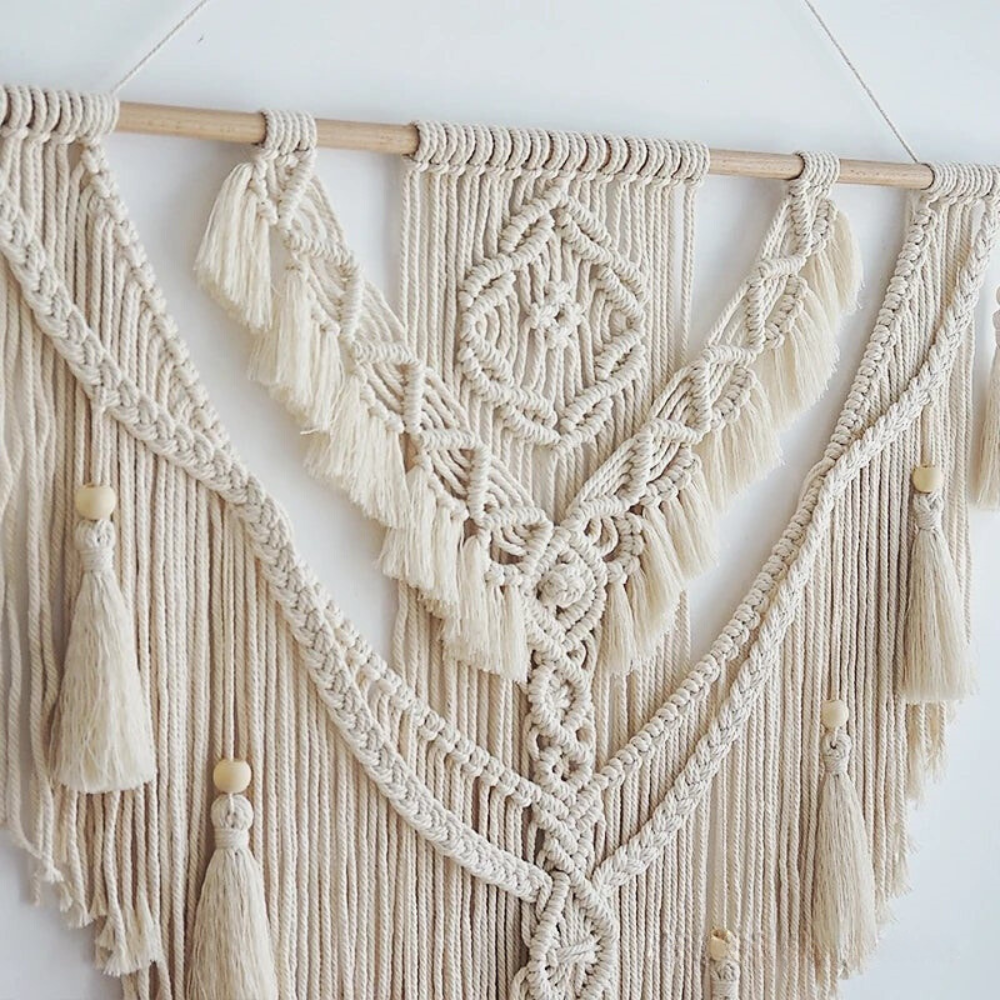 Wanddekoration im Boho-Stil