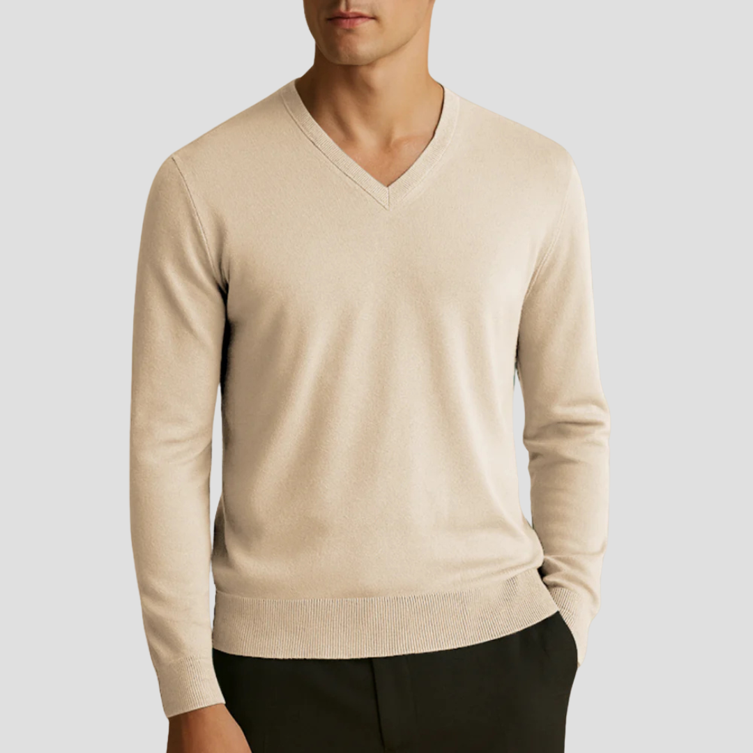 Herren Strickpullover | V-Ausschnitt