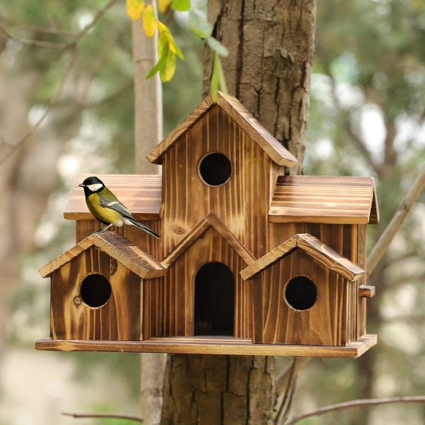 Garten Deko | Dekoratives Vogelhaus | Hängend