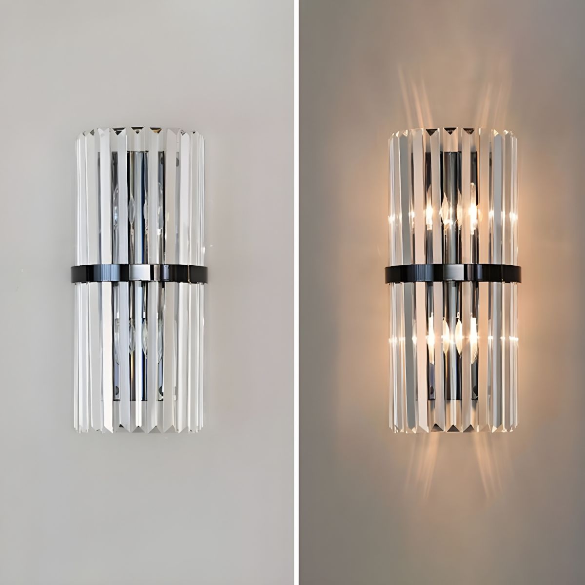 Wandleuchte für Wohnzimmer | Transparent