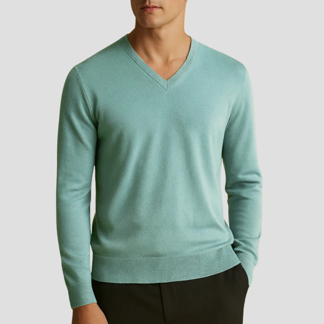 Herren Strickpullover | V-Ausschnitt
