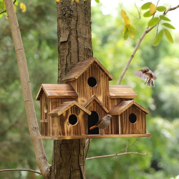 Garten Deko | Dekoratives Vogelhaus | Hängend