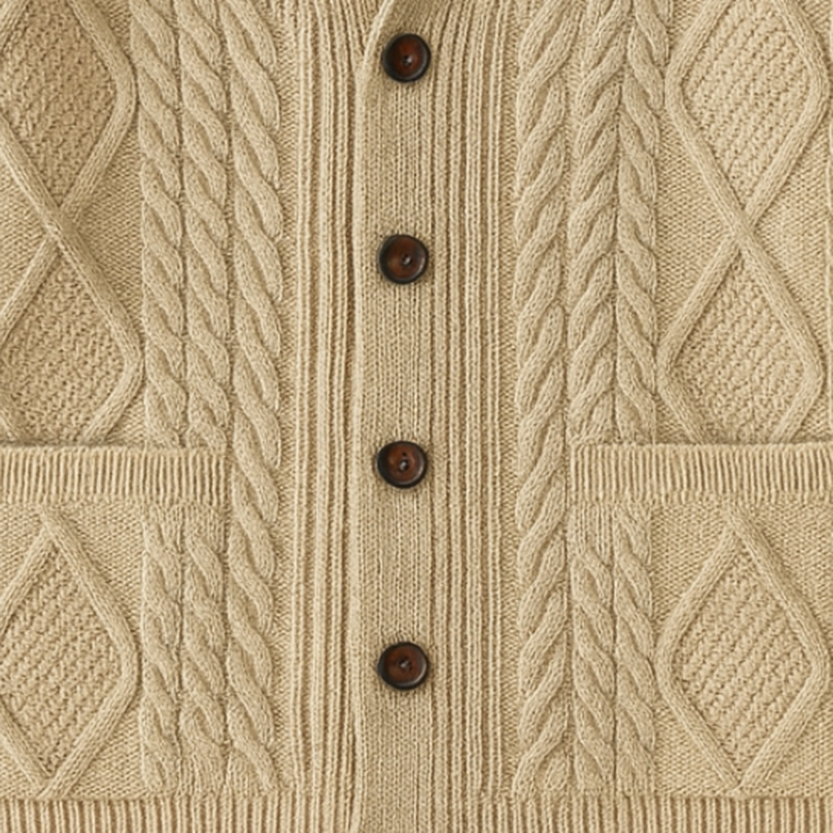 Herren Strickjacke | Mit Knopfleiste