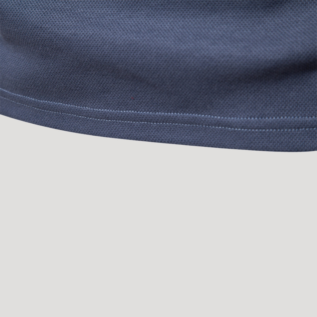 Herren-Poloshirt mit langen Ärmeln | Schmale Passform