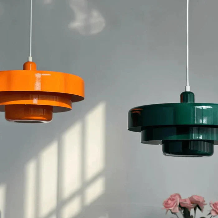Vintage LED-Hängelampe für Essbereich | Runde Pendelleuchte Retro