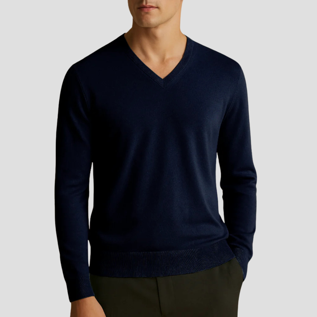 Herren Strickpullover | V-Ausschnitt