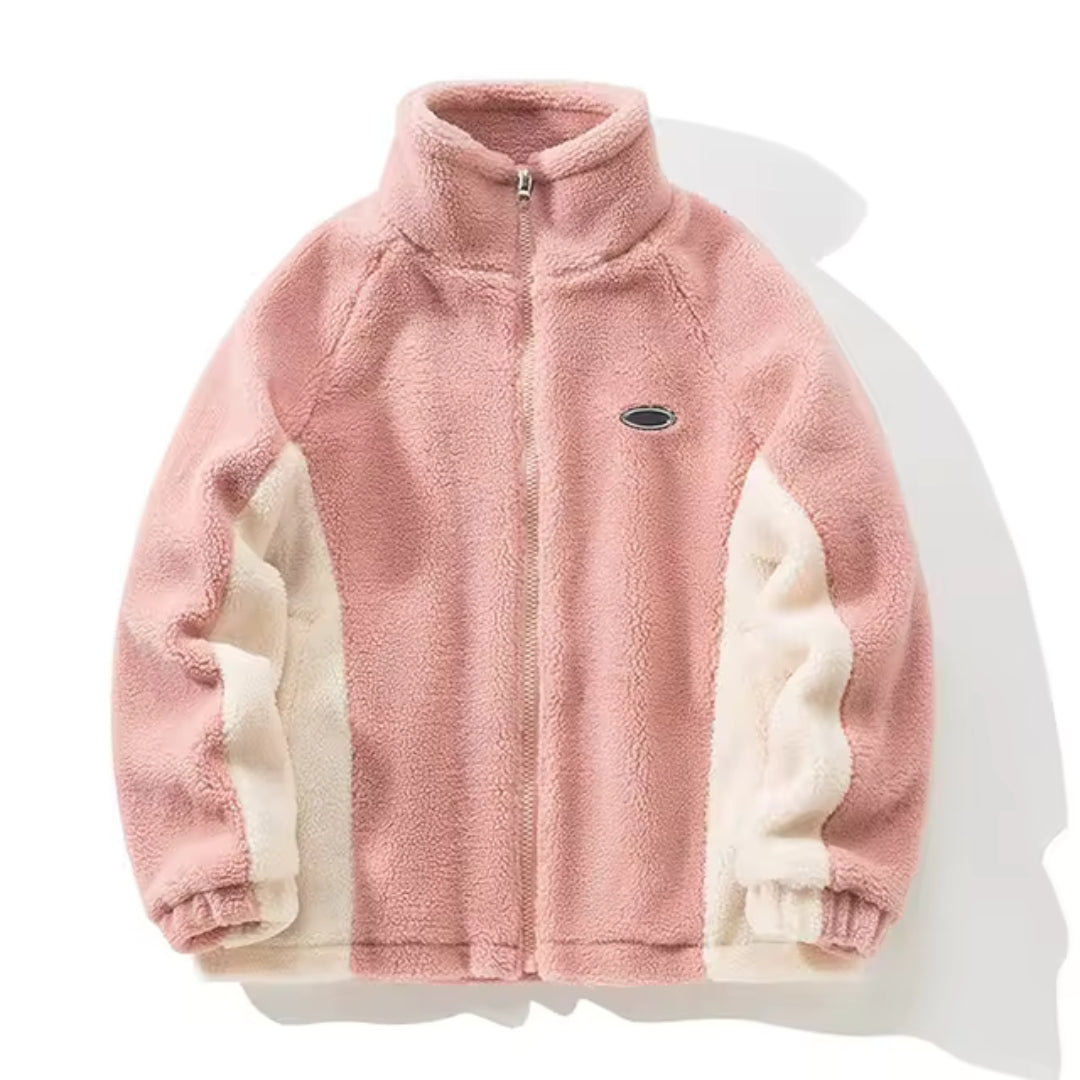 Herren Teddy Cardigan | Stehkragen