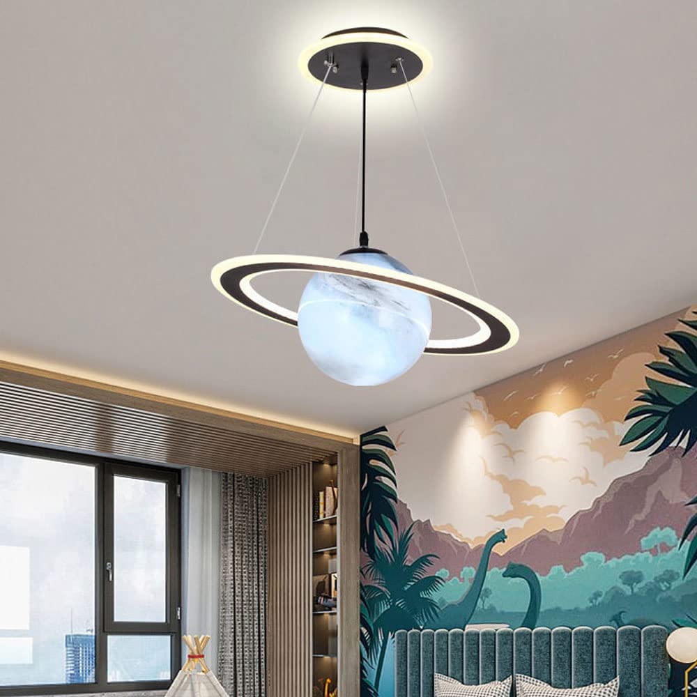 LED-Pendelleuchte mit Weltraummotiv