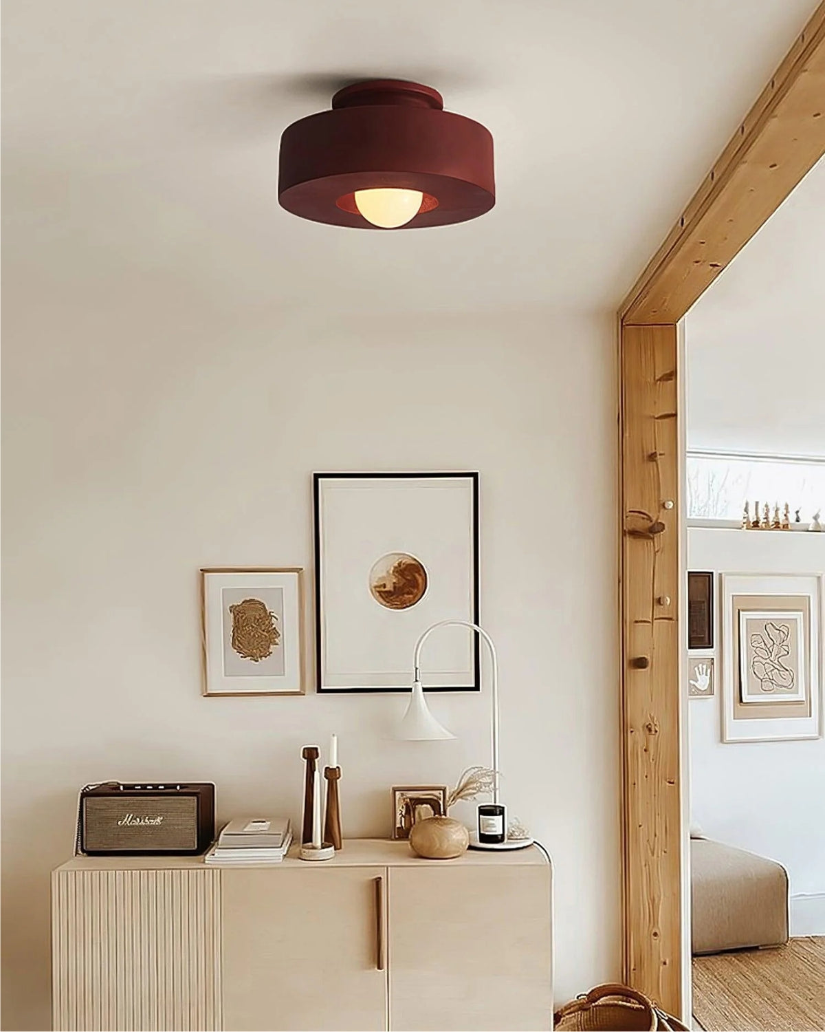Minimalistische Deckenleuchte | Rundes Design
