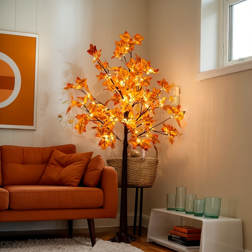 Ahornbaum mit Beleuchtung | Herbstliche Dekoleuchte für Zuhause