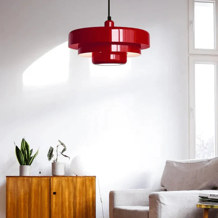 Vintage LED-Hängelampe für Essbereich | Runde Pendelleuchte Retro