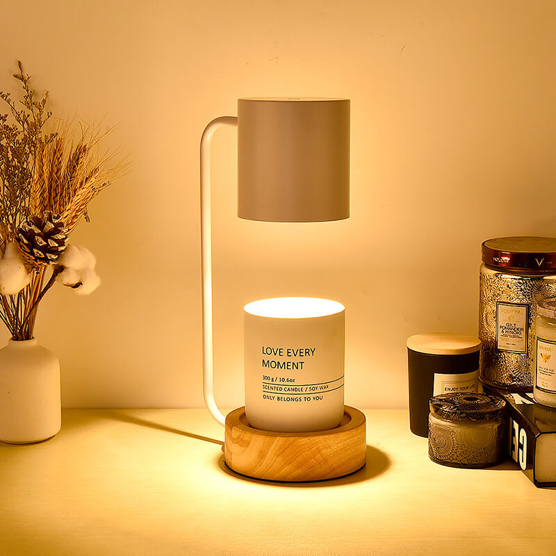 Nachttischlampe mit Ablage