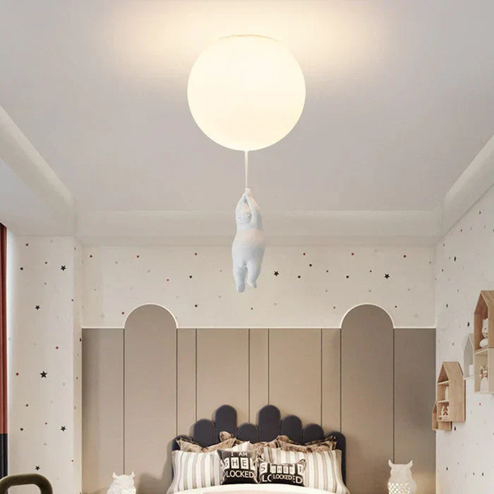 Deckenlampe für Kinderzimmer | Bär mit Ballon