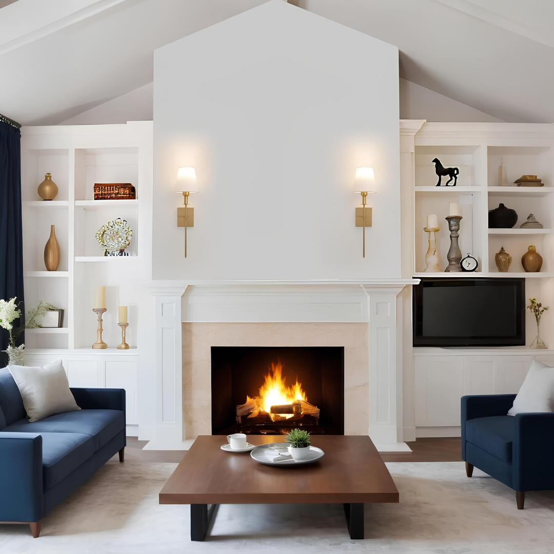 Wandleuchte mit Lampenschirm | Wohnzimmer