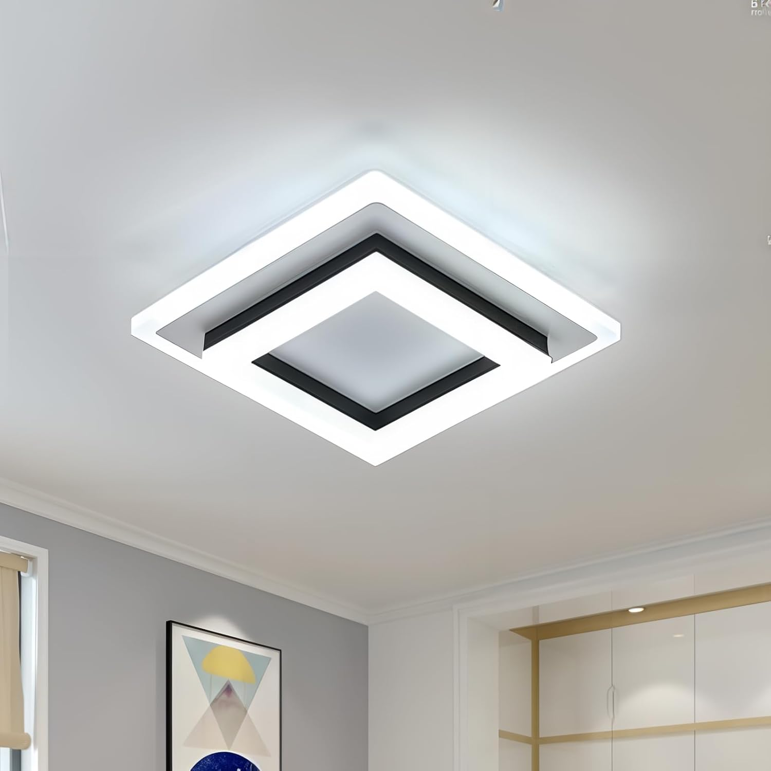 LED-Deckenleuchte für Flur | Quadrat