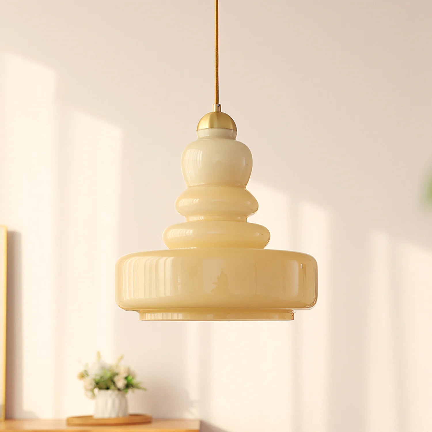 Moderne Runde Vintage Pendelleuchte