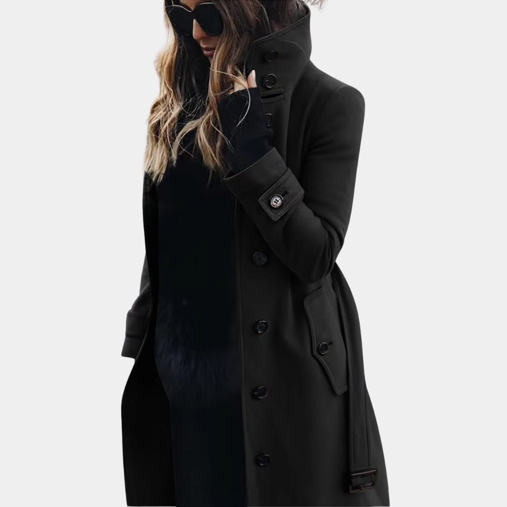 Damen Winter Trenchcoat | Knöpfen