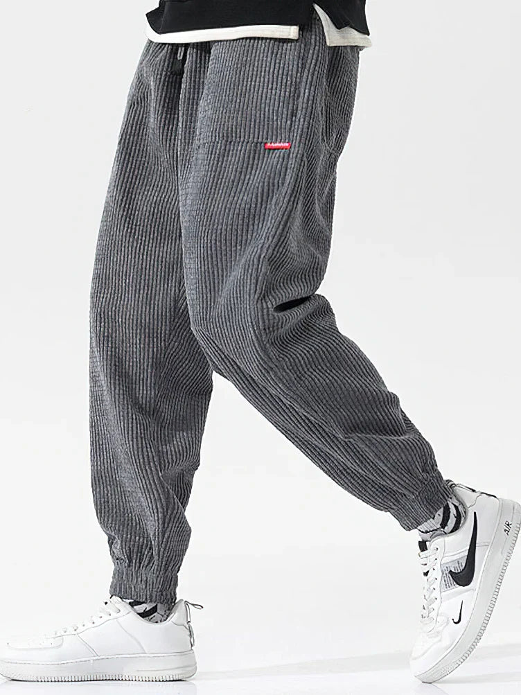 Herren Baggy Jogger mit Kordelzug | Strukturiert