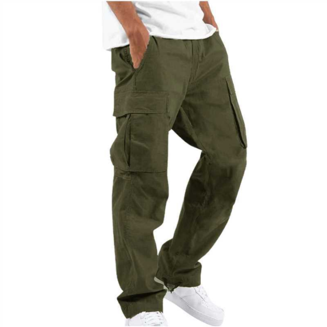 Herren Mehrere Taschen Cargo Hose | Gerade