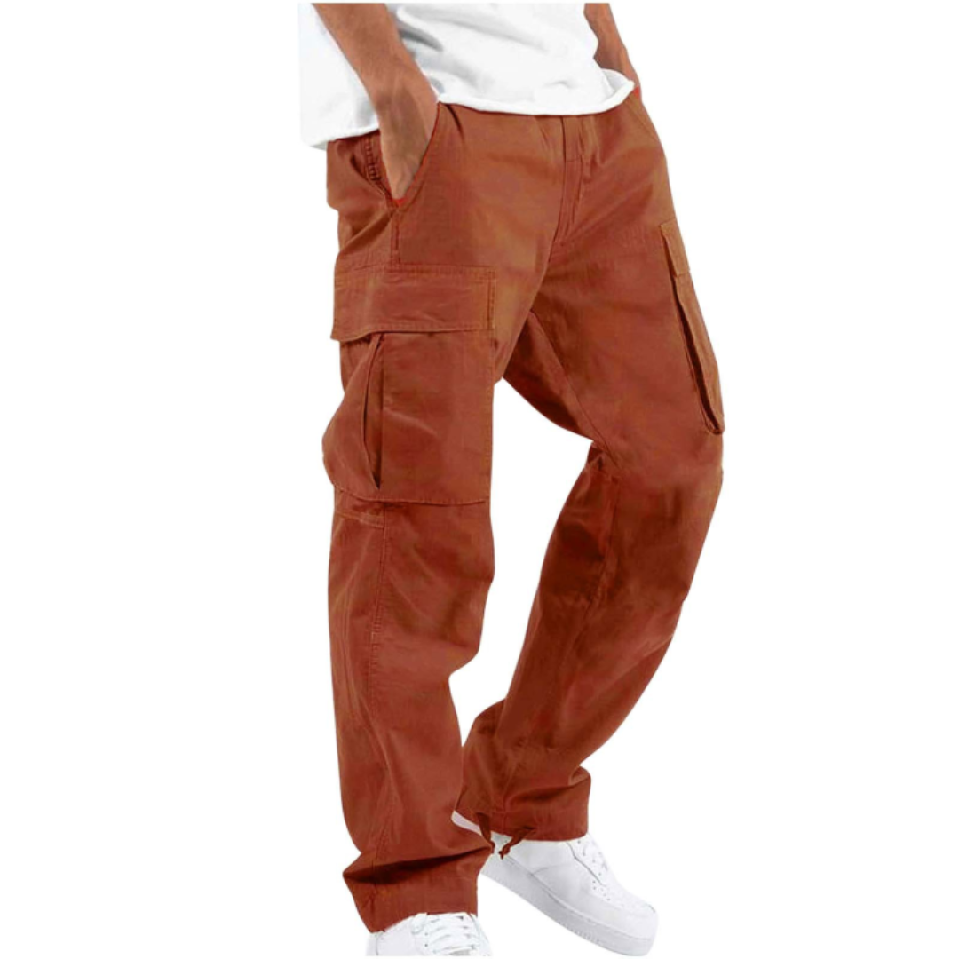 Herren Mehrere Taschen Cargo Hose | Gerade