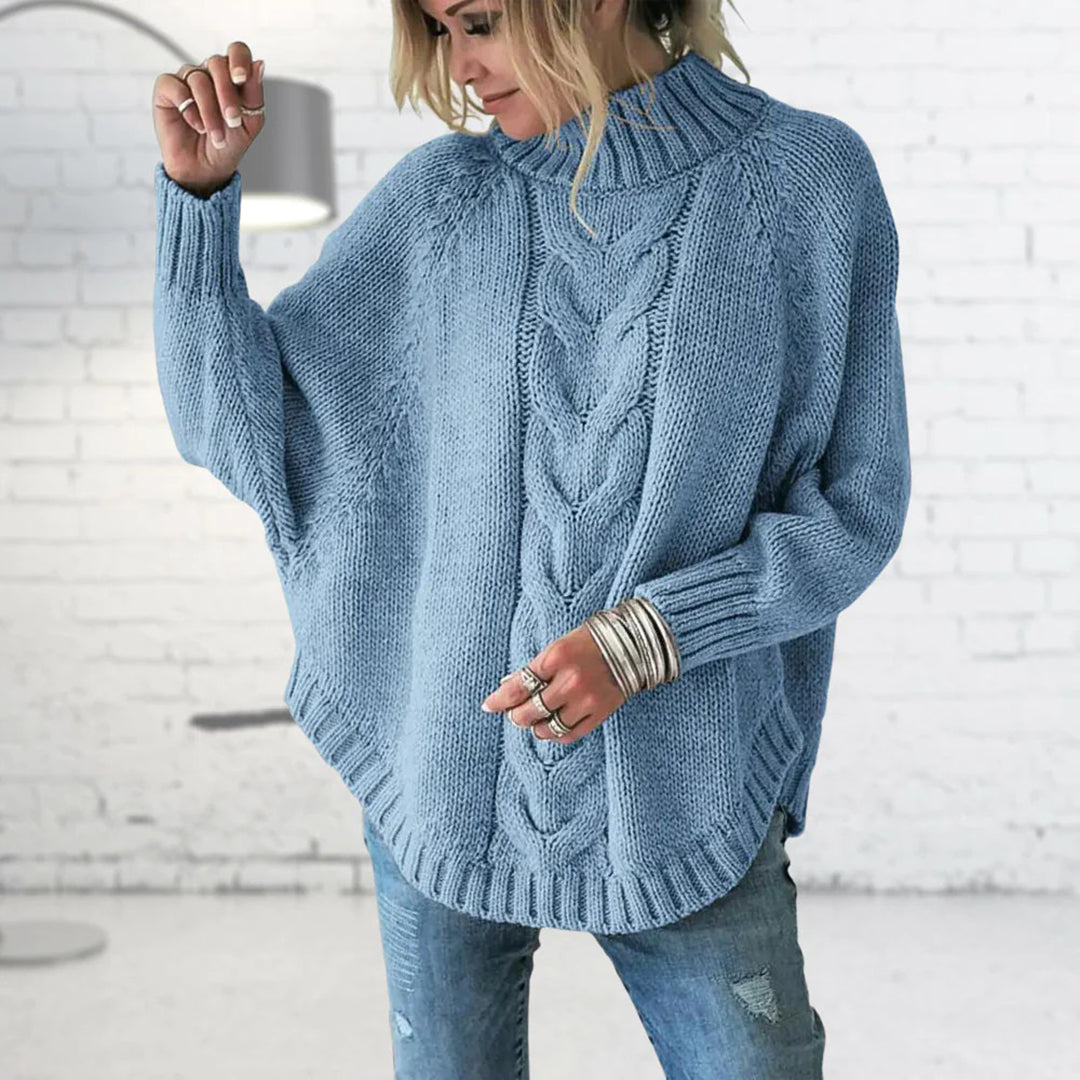 Damen Strickrollkragenpullover | Locker