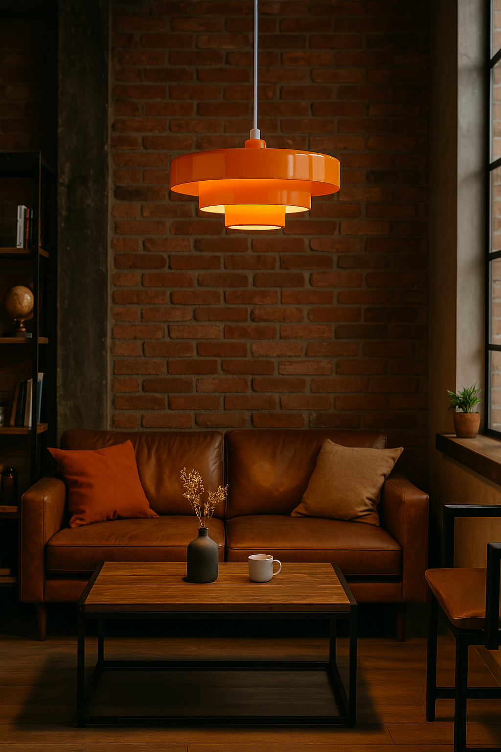 Vintage LED-Hängelampe für Essbereich | Runde Pendelleuchte Retro