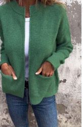 Damen Strickjacke | Mit Reißverschluss