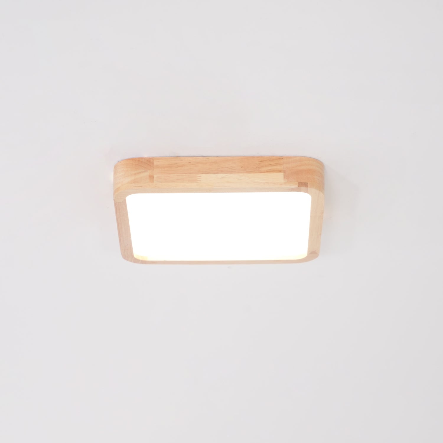 Deckenlampe | Geometrisches Design aus Holzoptik