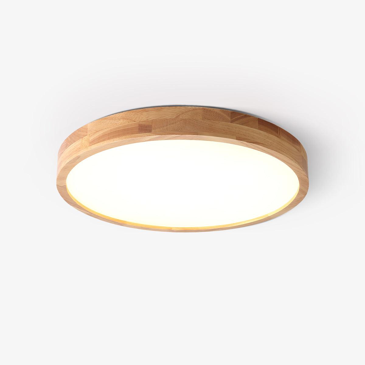 Deckenlampe | Geometrisches Design aus Holzoptik