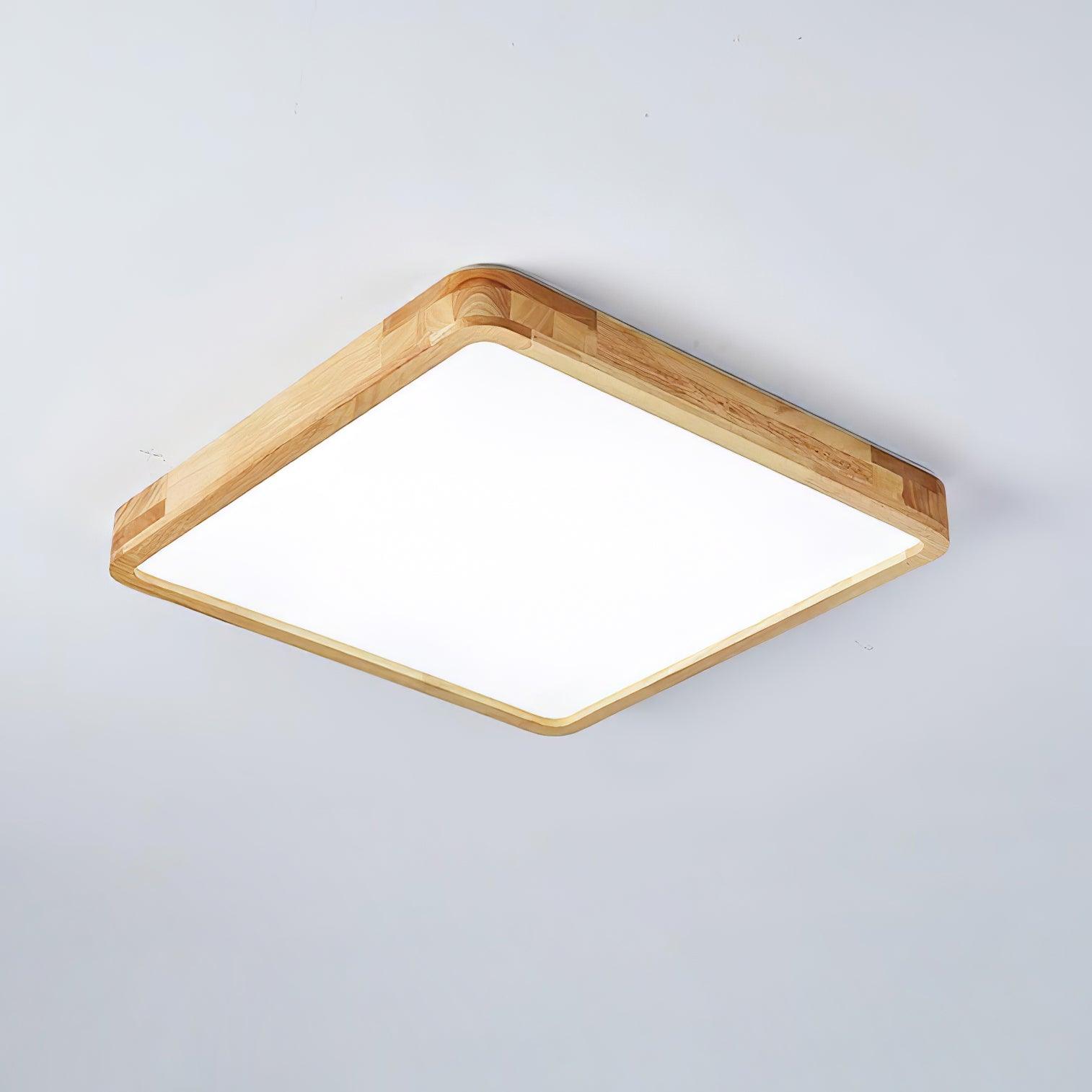 Deckenlampe | Geometrisches Design aus Holzoptik