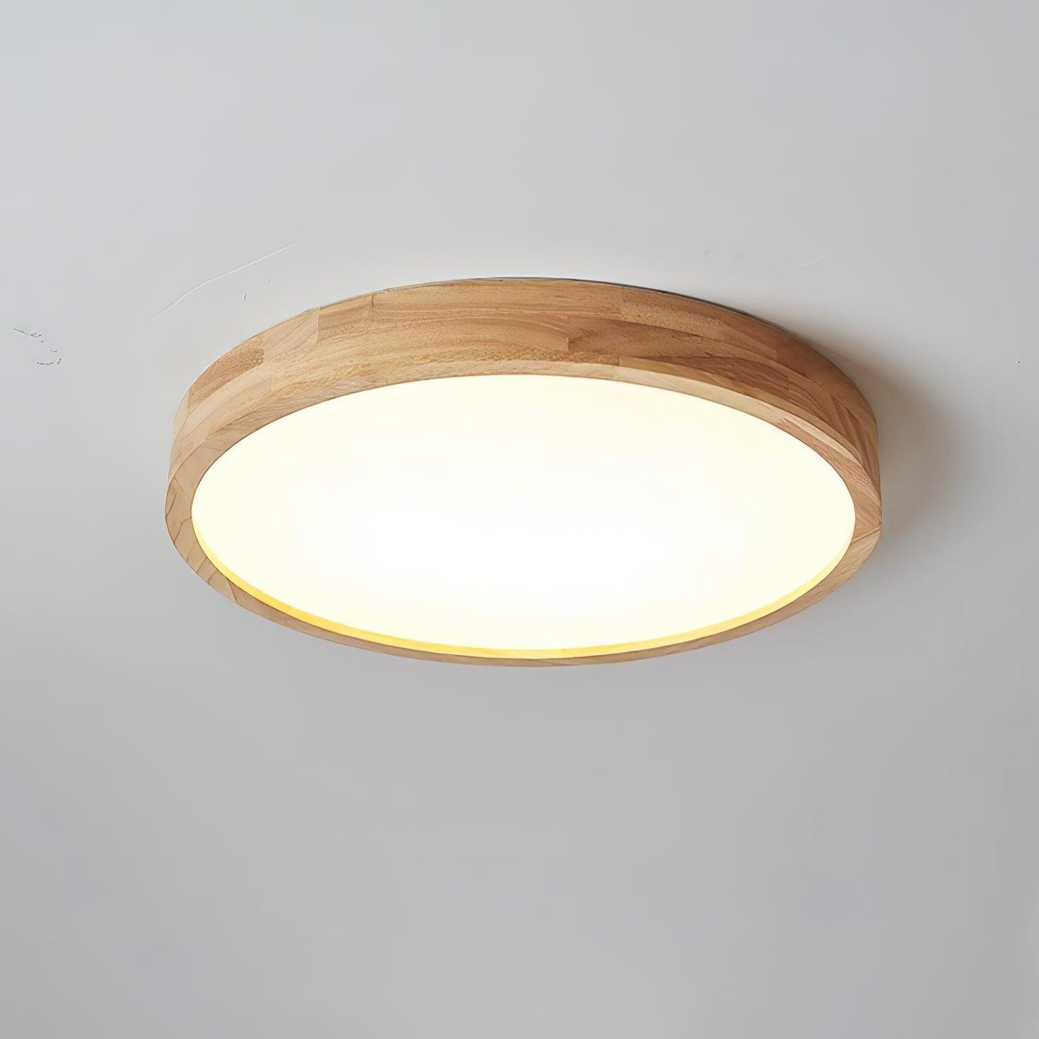 Deckenlampe | Geometrisches Design aus Holzoptik