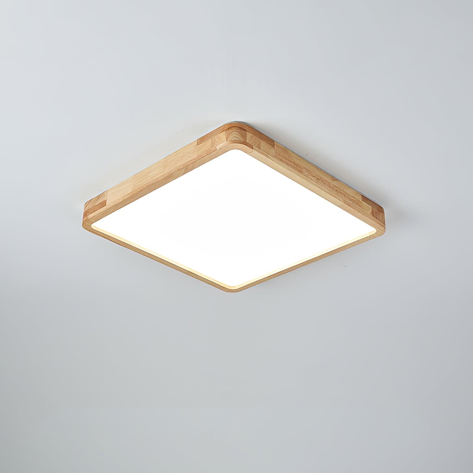 Deckenlampe | Geometrisches Design aus Holzoptik