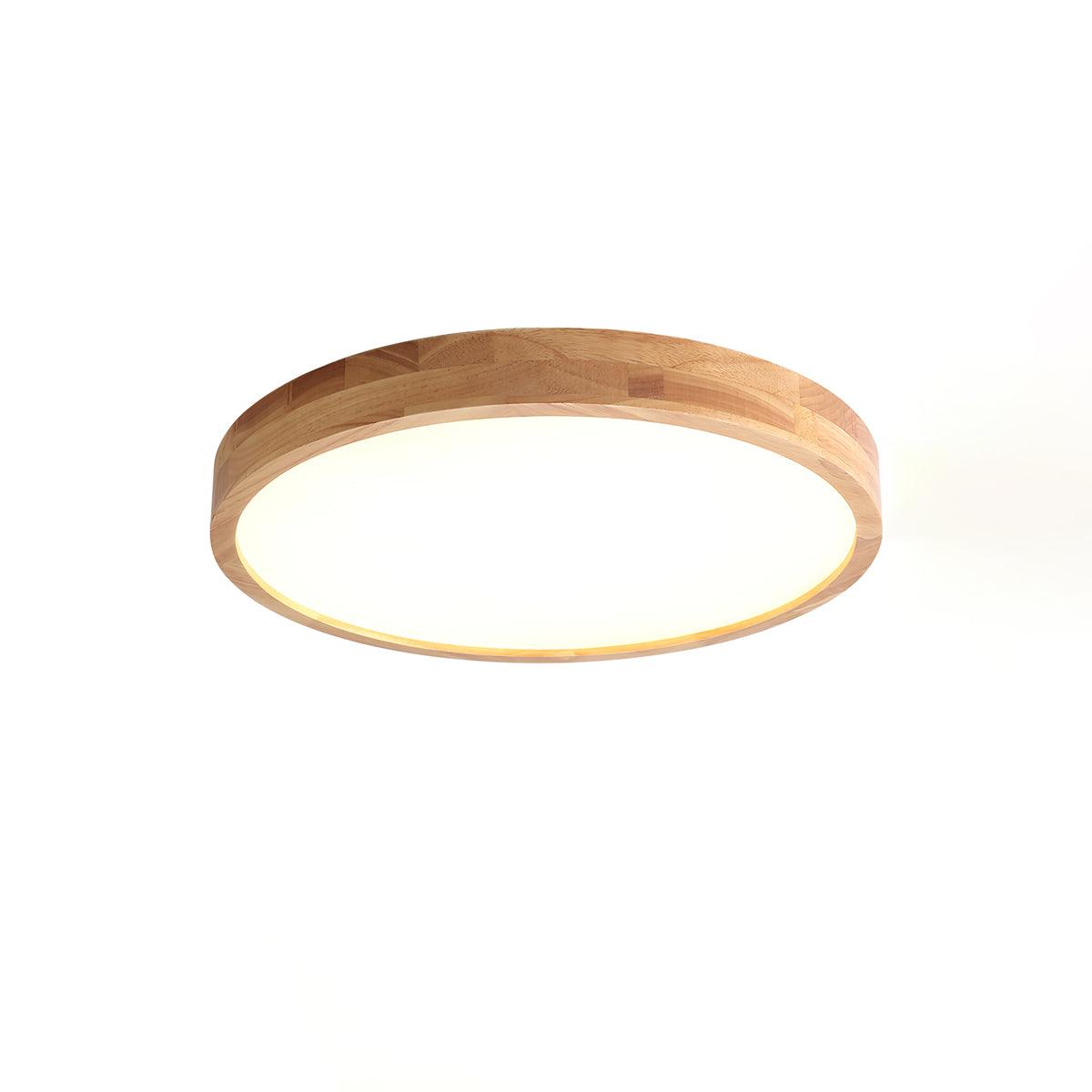 Deckenlampe | Geometrisches Design aus Holzoptik
