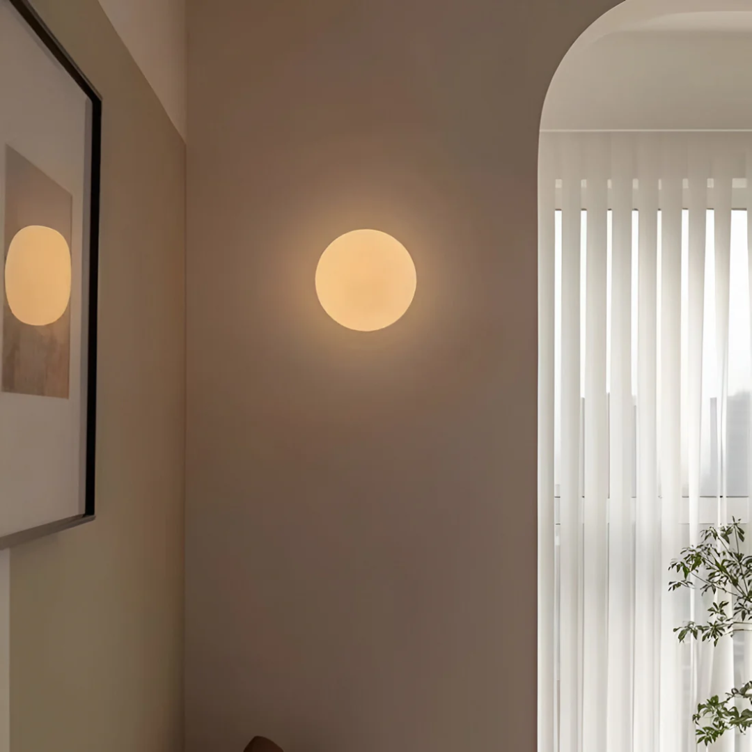 Wohnen Beleuchtung | Runde Wandlampe